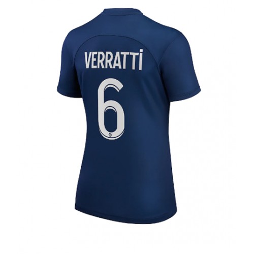 Paris Saint-Germain Marco Verratti #6 kläder Kvinnor 2022-23 Hemmatröja Kortärmad Paris Saint-Germain Marco Verratti #6 kläder Kvinnor 2022-23 Hemmatröja Kortärmad